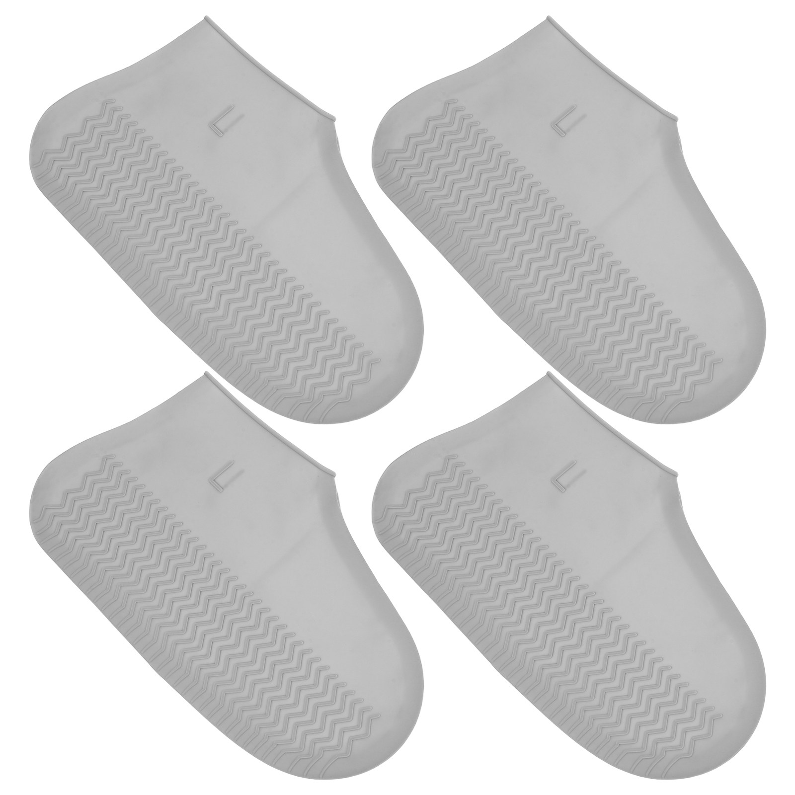 Cycling Commute Shoes - 2Pairs Stretchable Silicone Waterproof Shoe Covers