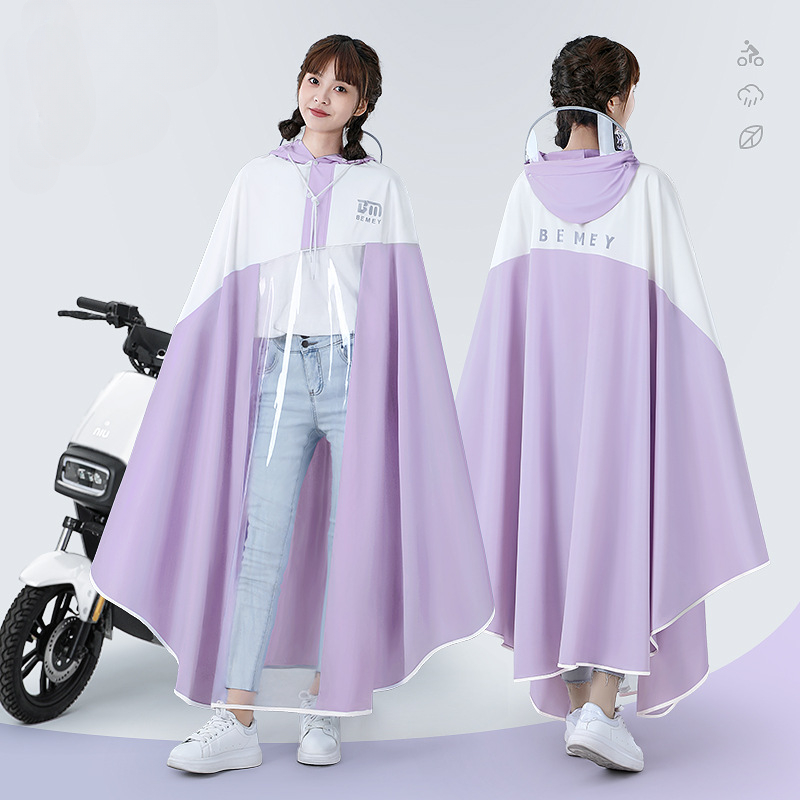 Potable Bicycle Raincoat Fashi - Cycling Rain Jacket Commute บทวิจารณ์และราคา