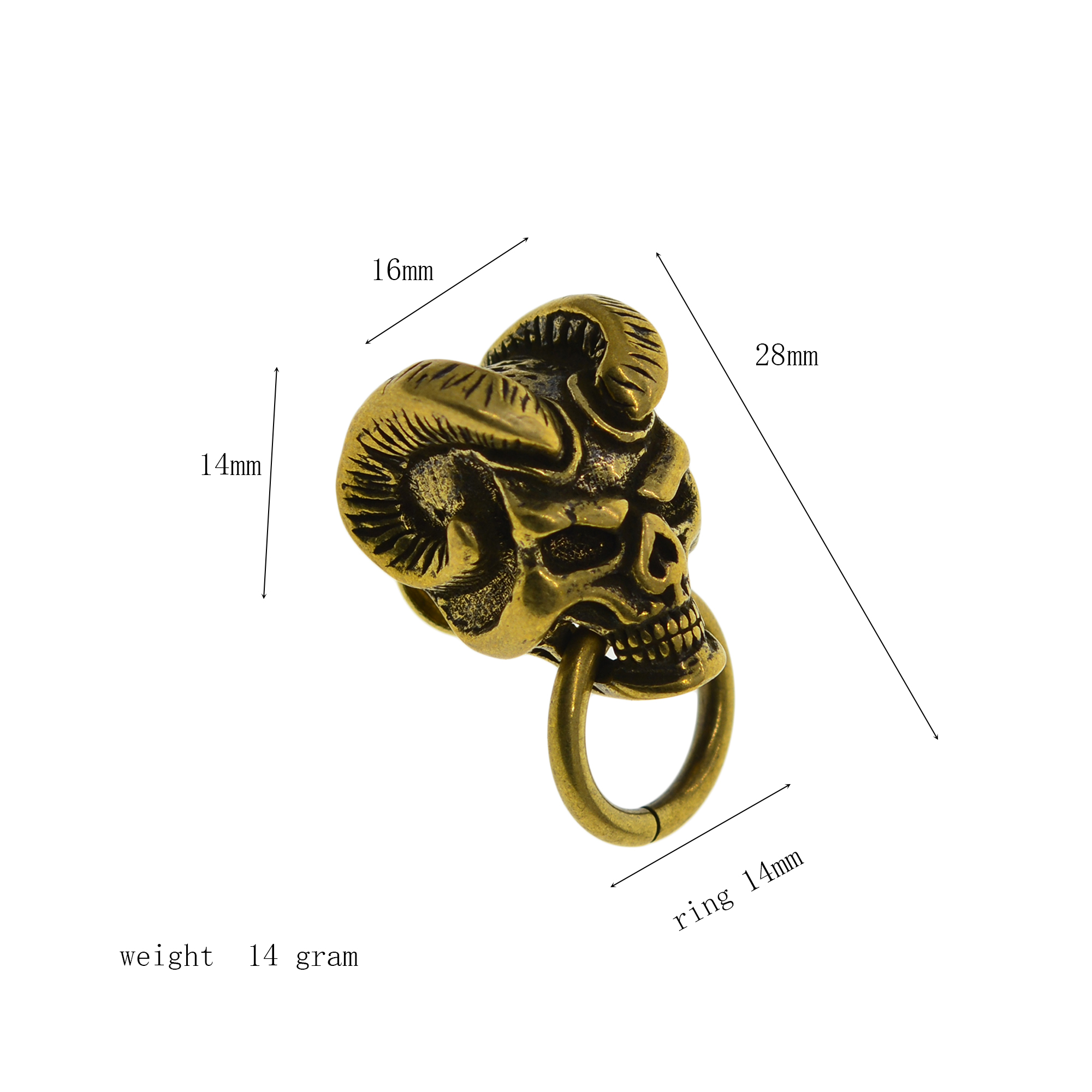 Fine 3D Brass Hell boy Devil H - Chain Lock Combination บทวิจารณ์และราคา