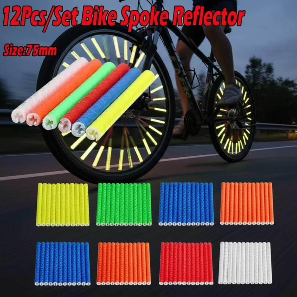Bike Spoke Reflector Clips 12- - Spoke Reflector Set บทวิจารณ์และราคา