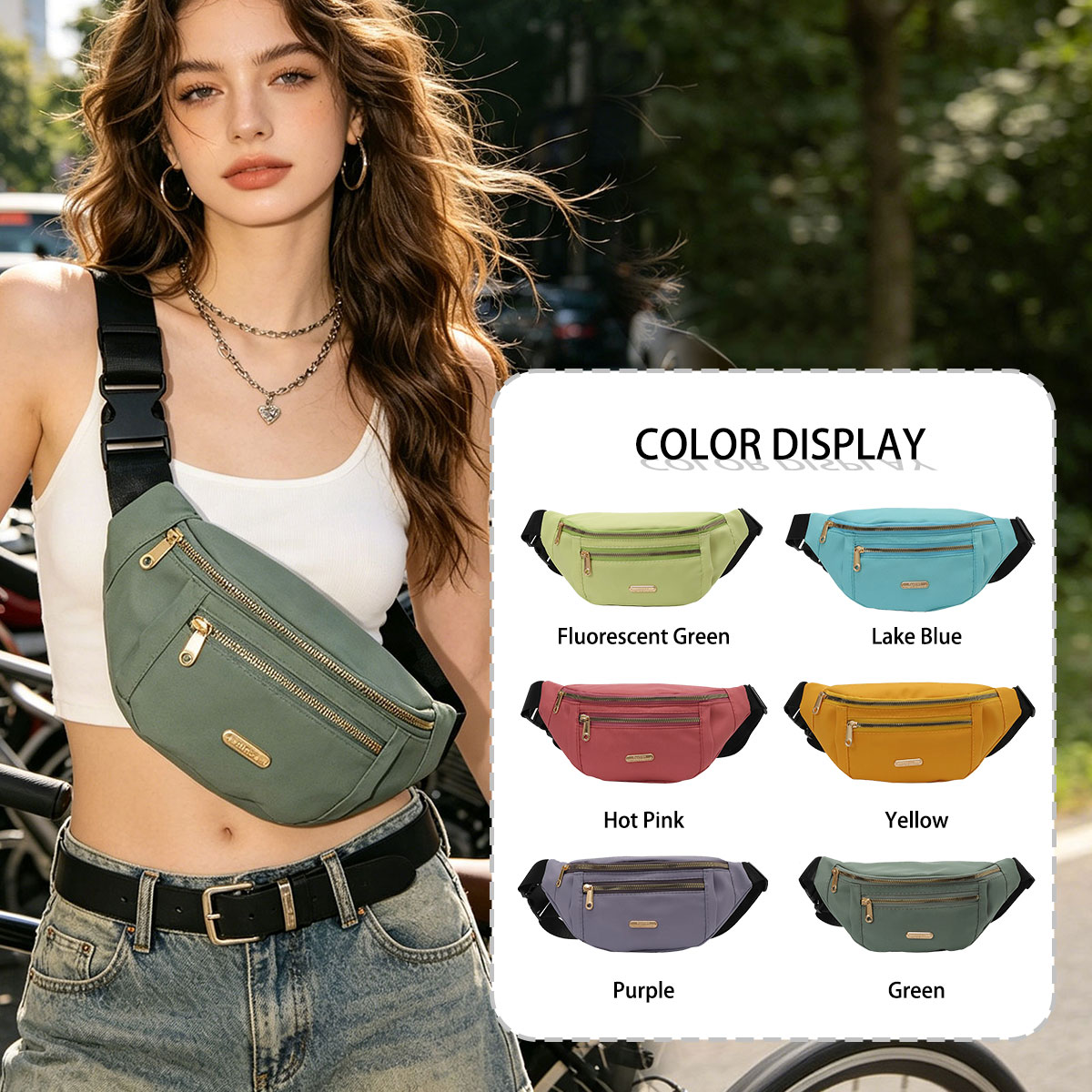 Fashion Casual Solid Color Wom - Cycling To Commute บทวิจารณ์และราคา