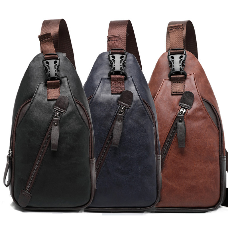 PU leather multi-pocket men's  - Cycling Commuter Bag บทวิจารณ์และราคา