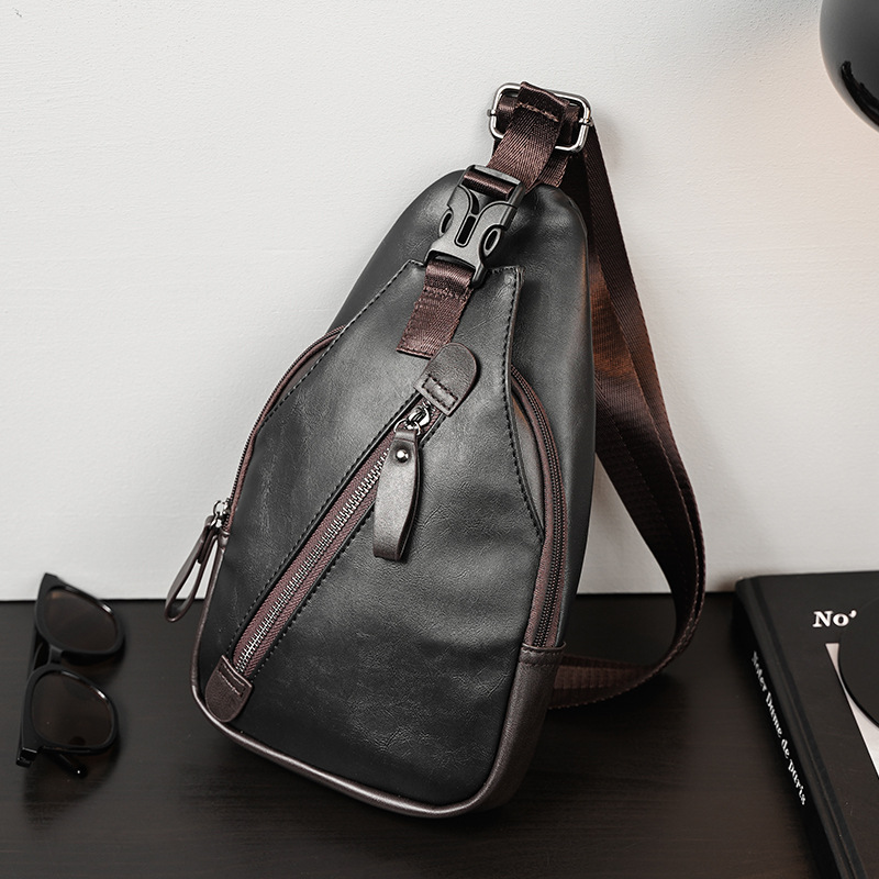 PU leather multi-pocket men's  - Cycling Commuter Bag บทวิจารณ์และราคา