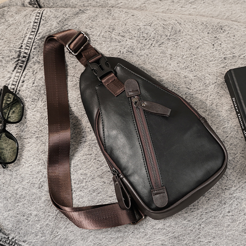 PU leather multi-pocket men's  - Cycling Commuter Bag บทวิจารณ์และราคา
