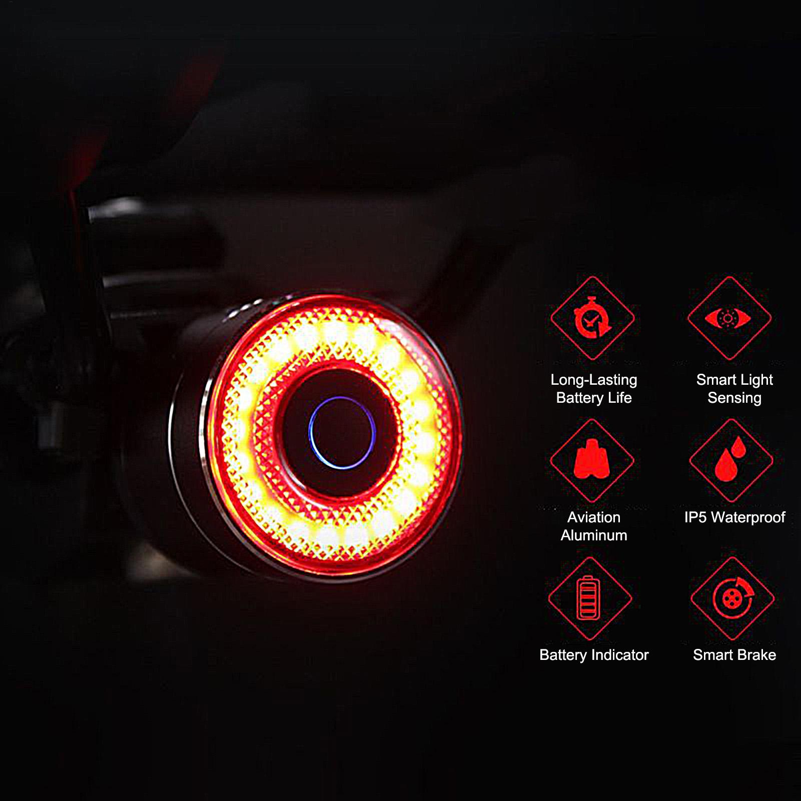 Bicycle Brake Light Smart Bike - Cycling To Commute บทวิจารณ์และราคา
