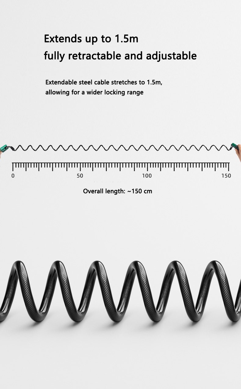 Steel Cable Helmet Lock for Bi - Chain Lock Combination บทวิจารณ์และราคา