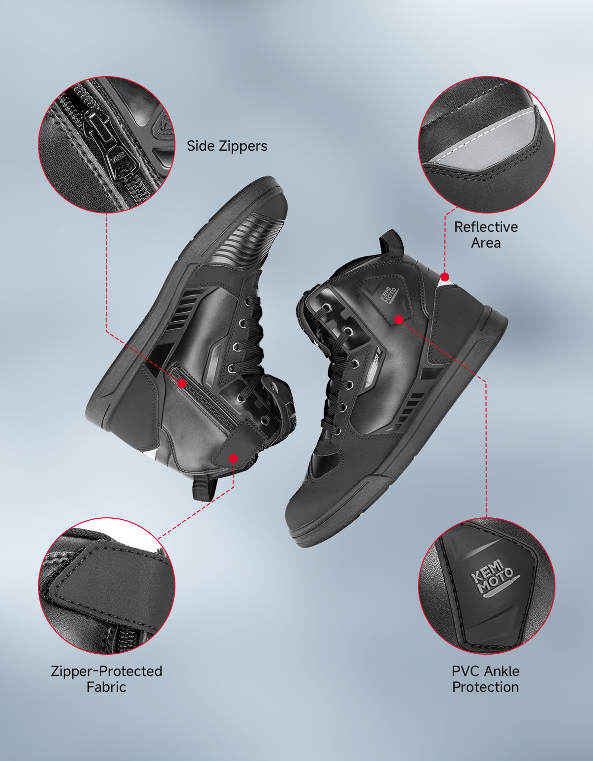 KEMIMOTO Men's Motorcycle Ridi - Cycling Commute Shoes บทวิจารณ์และราคา