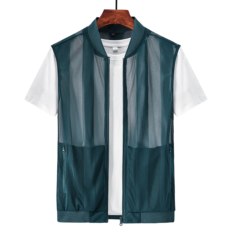 Summer Men Mesh Hollow Waistco - Reflective Vest Cycling บทวิจารณ์และราคา