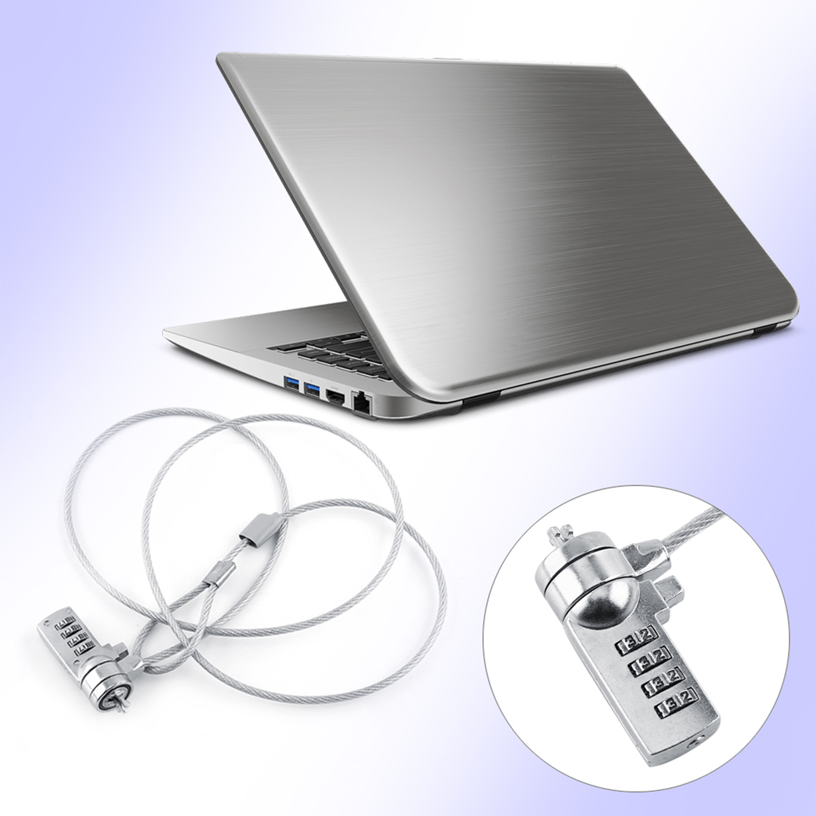 Laptop Theft Deterrent Laptop  - Chain Lock Combination บทวิจารณ์และราคา
