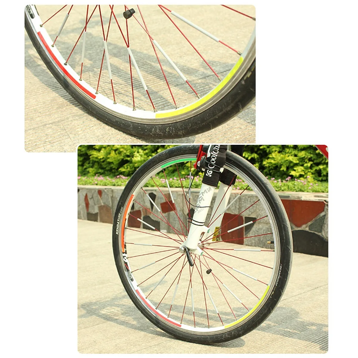 12pcs/set Bicycle Spoke ABS Hi - Spoke Reflector Set บทวิจารณ์และราคา