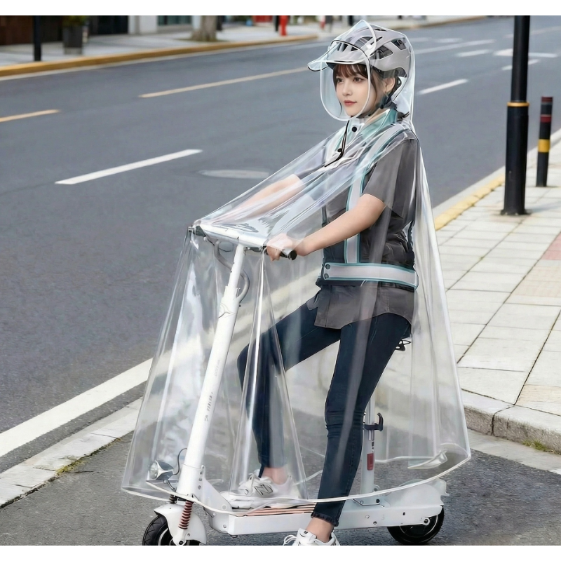 Electric Scooter Raincoat, Ful - Cycling Rain Jacket Commute บทวิจารณ์และราคา