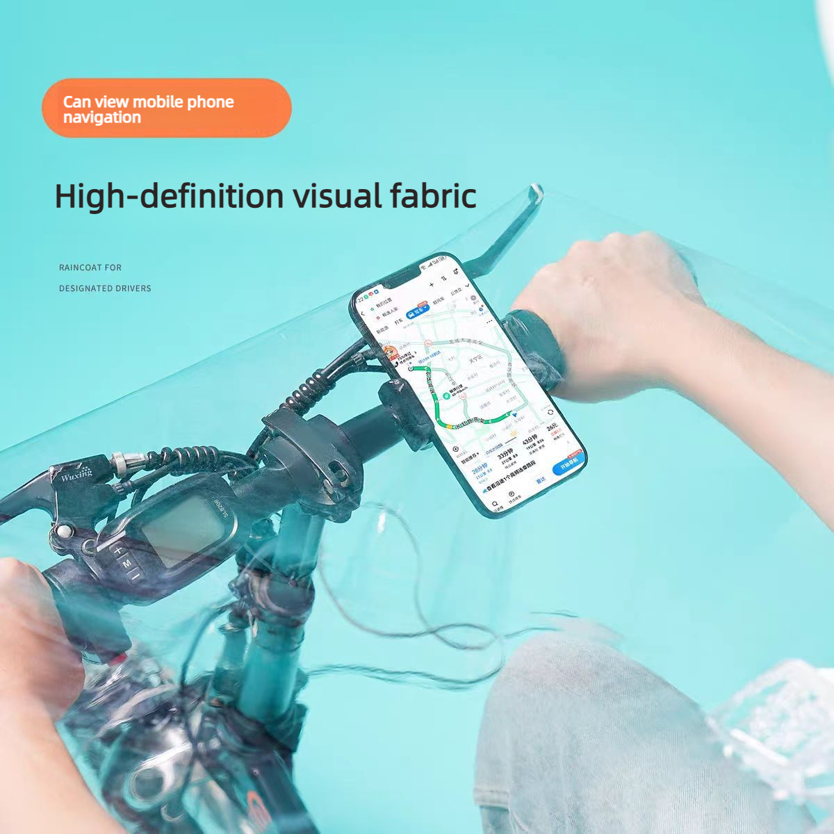 Electric Scooter Raincoat, Ful - Cycling Rain Jacket Commute บทวิจารณ์และราคา