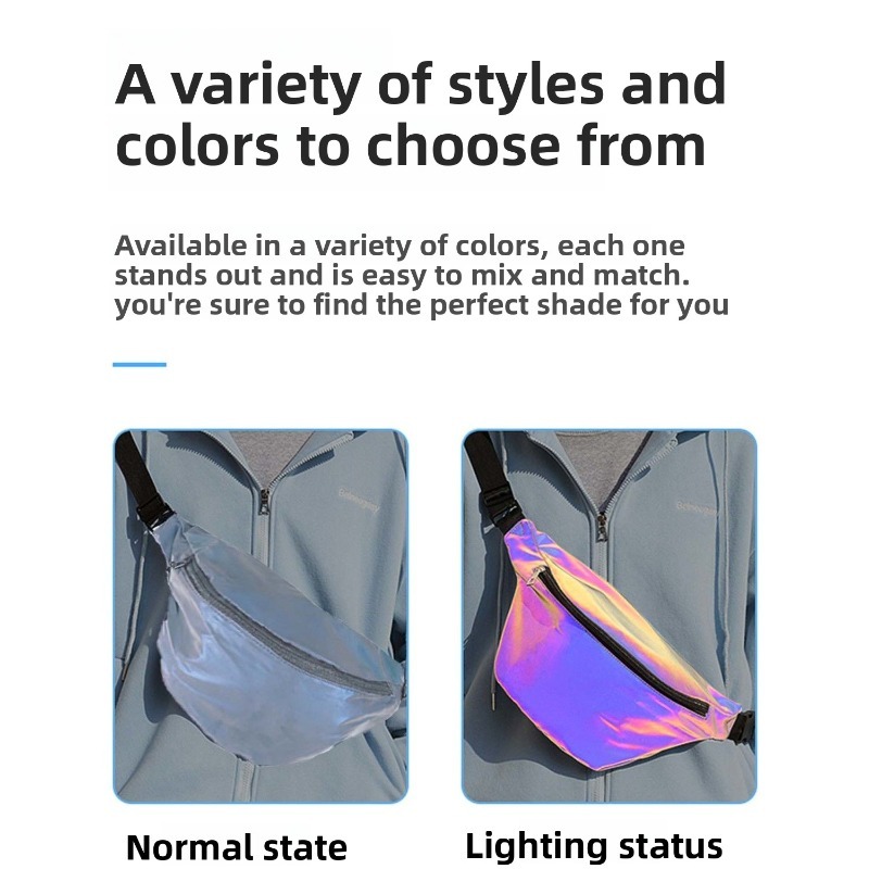 Reflective Crossbody Bag Multi - Cycling Commuter Bag บทวิจารณ์และราคา