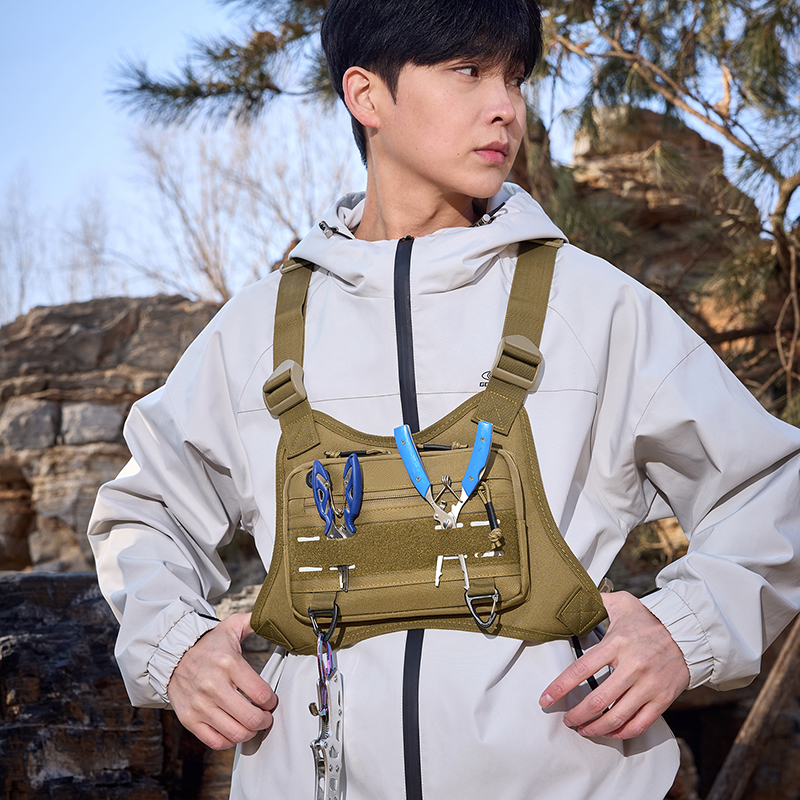 Tactical Front Chest Rig Bag V - Reflective Vest Cycling บทวิจารณ์และราคา