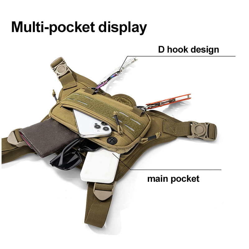 Tactical Front Chest Rig Bag V - Reflective Vest Cycling บทวิจารณ์และราคา