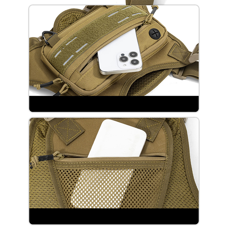 Tactical Front Chest Rig Bag V - Reflective Vest Cycling บทวิจารณ์และราคา