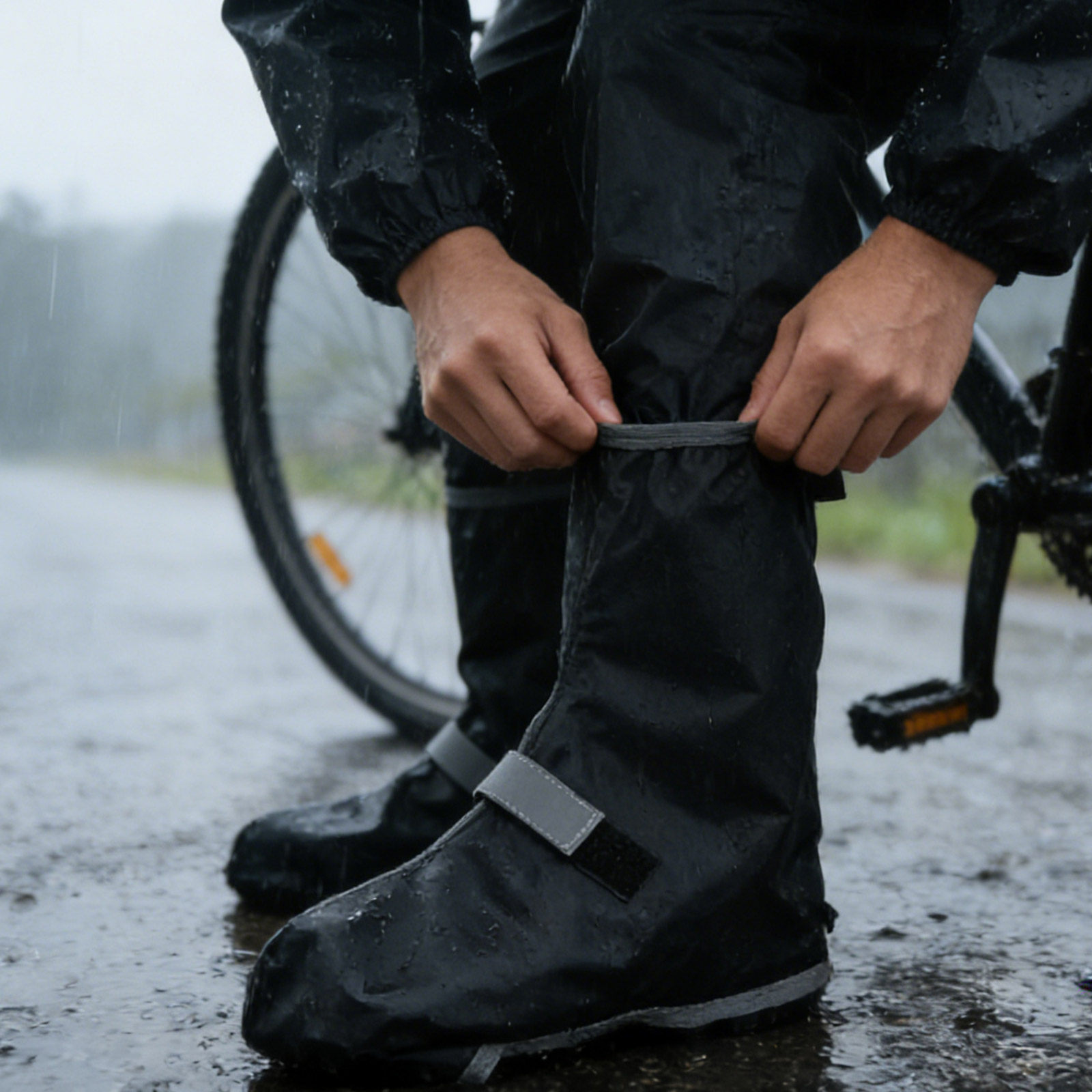 1Pair Waterproof Rain Shoe Cov - Cycling Commute Shoes บทวิจารณ์และราคา