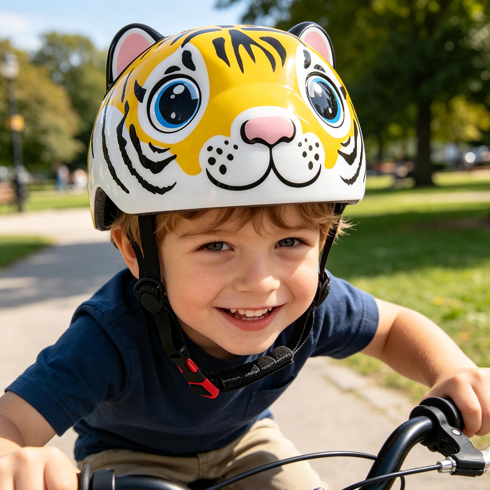 Child Bike Helmet Tiger Patter - Cycling Commute Gear บทวิจารณ์และราคา