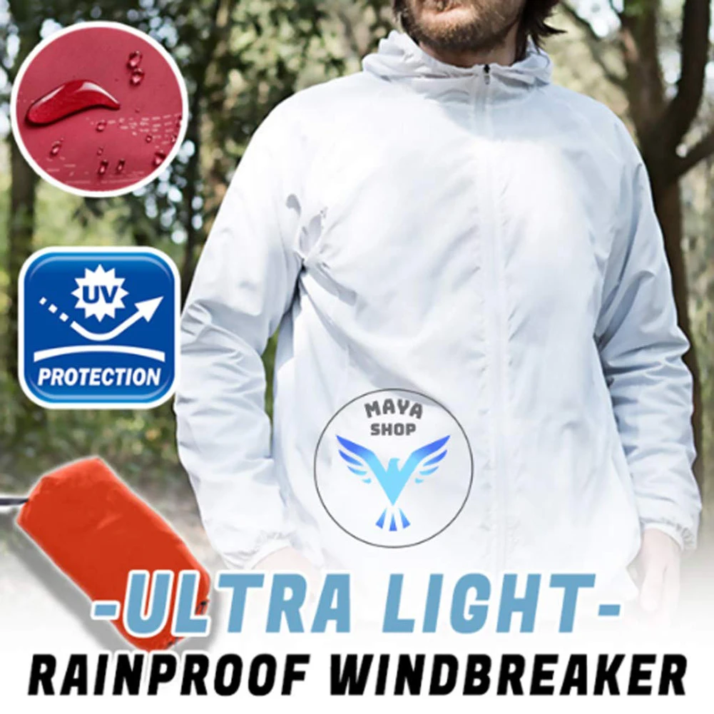 Outdoor Sports Waterproof Wind - Cycling Rain Jacket Commute บทวิจารณ์และราคา
