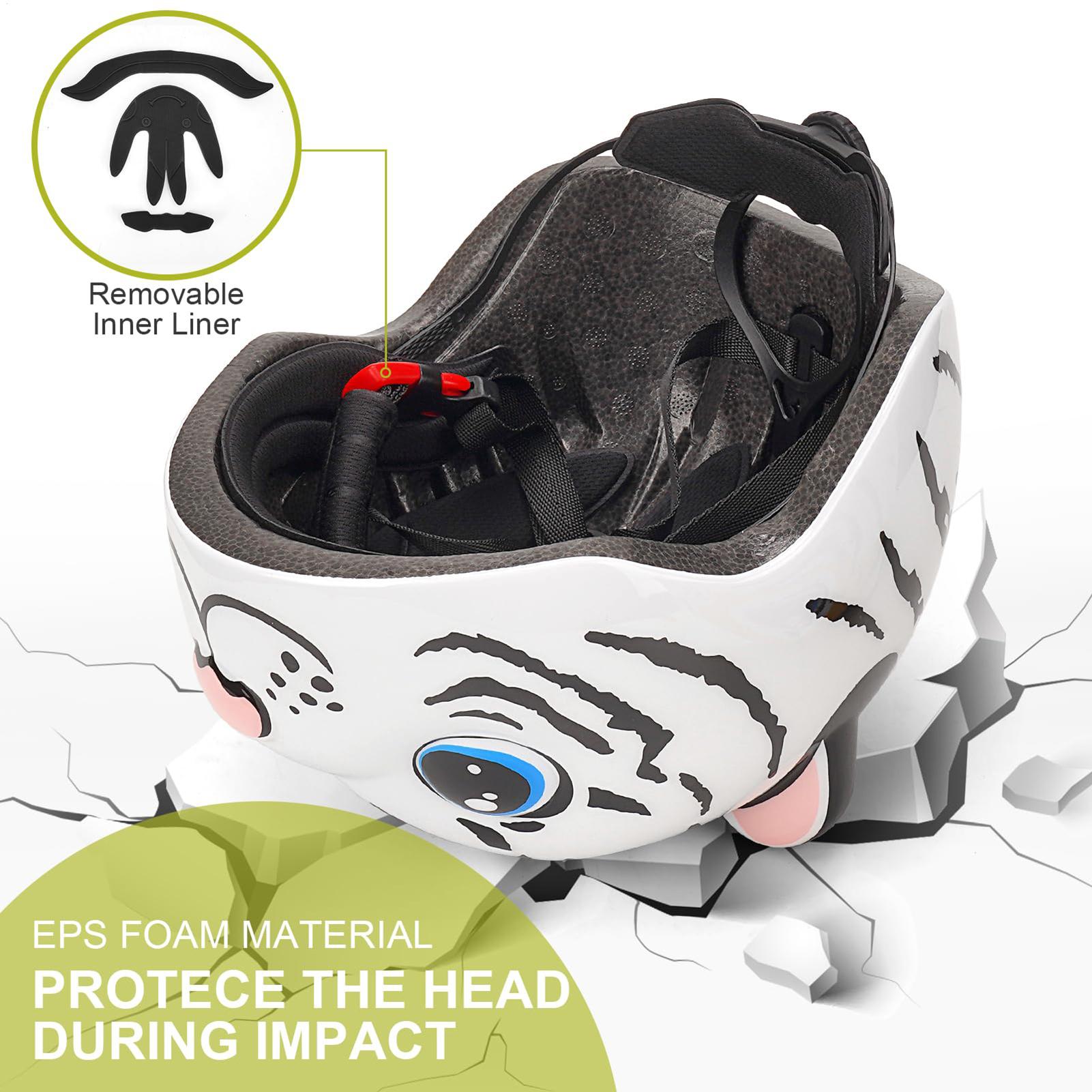 Kids Helmet Tiger Pattern Adju - Cycling Commute Gear บทวิจารณ์และราคา