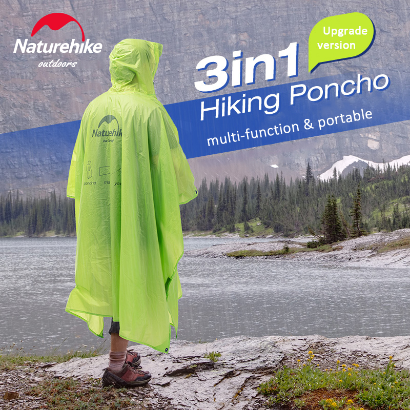 Naturehike Rain Jacket 3 in 1  - Cycling Rain Jacket Commute บทวิจารณ์และราคา