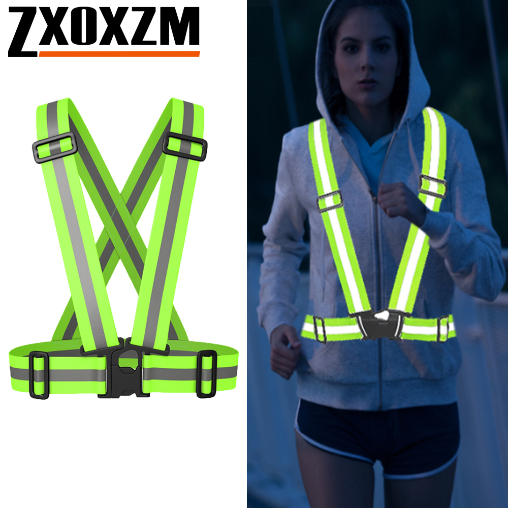 1Pcs Night Running Vest High V - Reflective Vest Cycling บทวิจารณ์และราคา