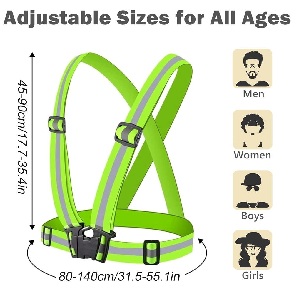 1Pcs Night Running Vest High V - Reflective Vest Cycling บทวิจารณ์และราคา