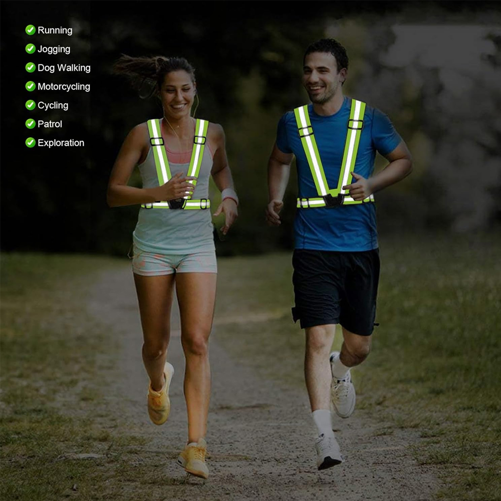 1Pcs Night Running Vest High V - Reflective Vest Cycling บทวิจารณ์และราคา