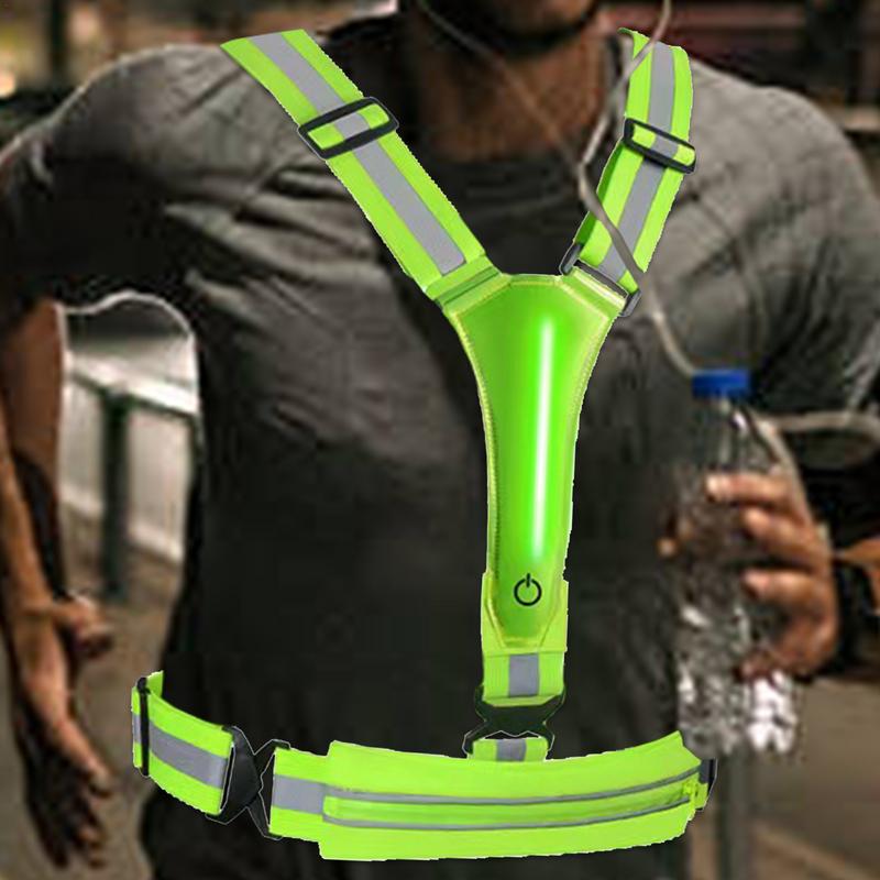 Safety Reflective Vest LED Lig - Reflective Vest Cycling บทวิจารณ์และราคา