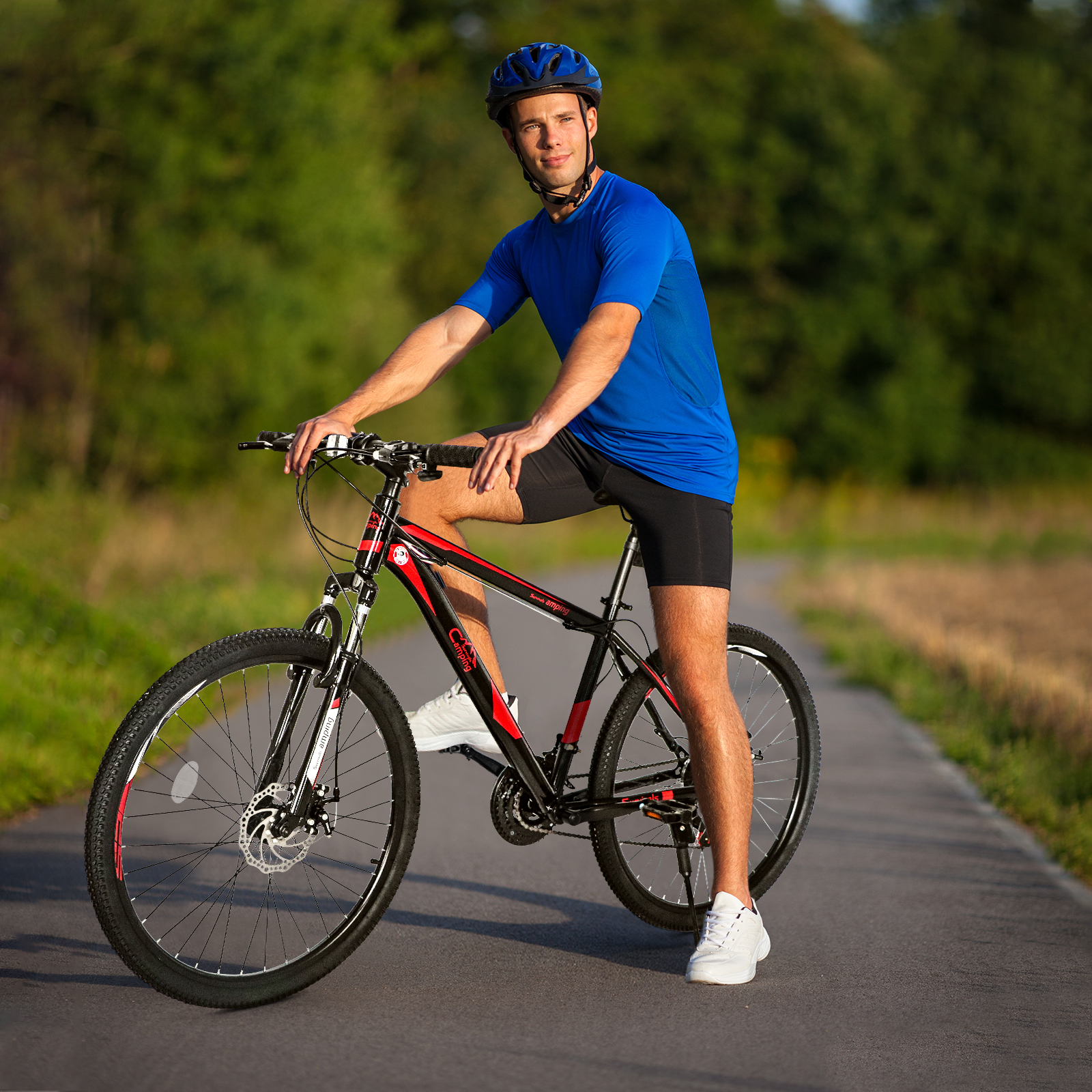 21 Speed Red Black Mountain Bi - Cycling Commute Speed บทวิจารณ์และราคา