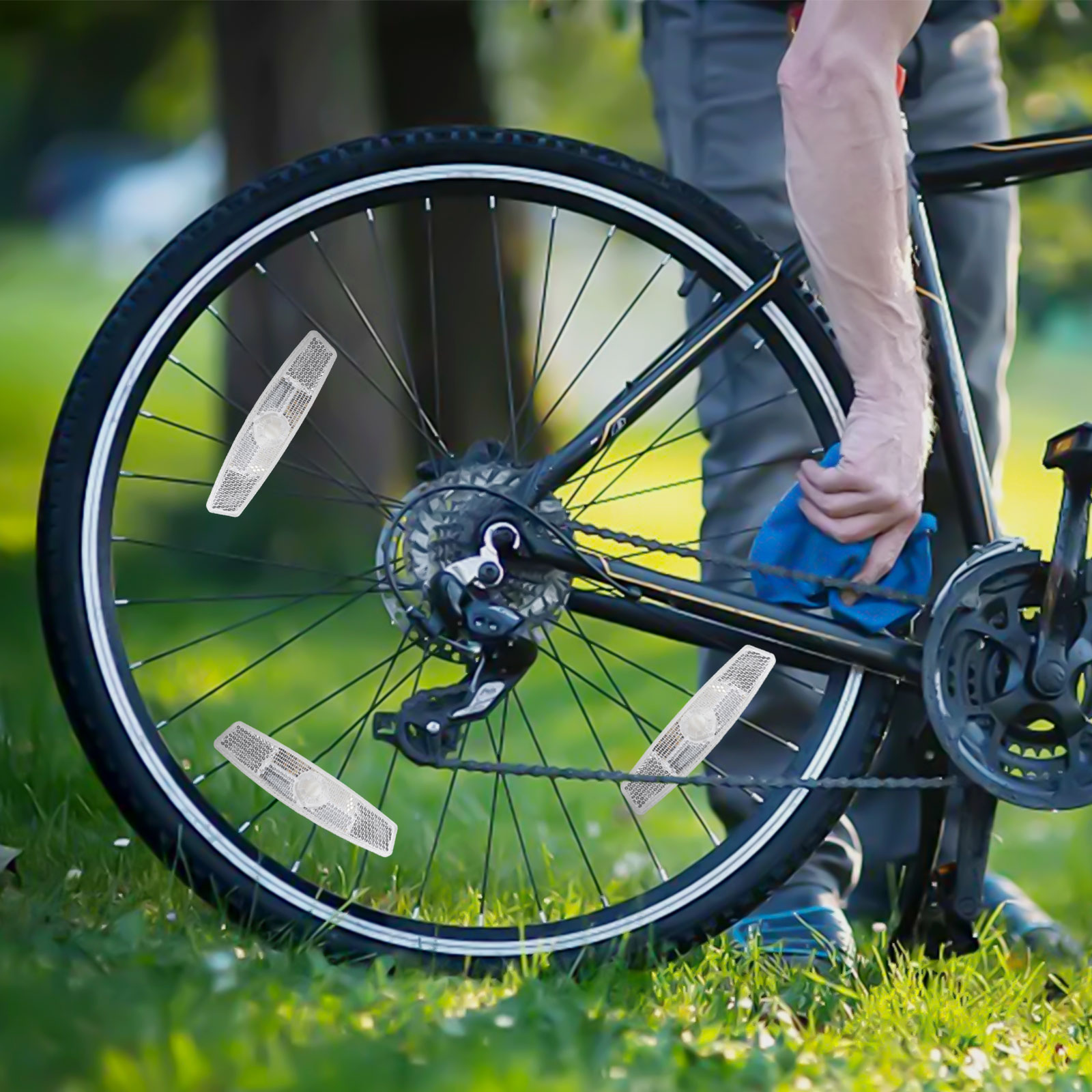 Bicycle Spoke Reflectors 8 Pie - Spoke Reflector Set บทวิจารณ์และราคา
