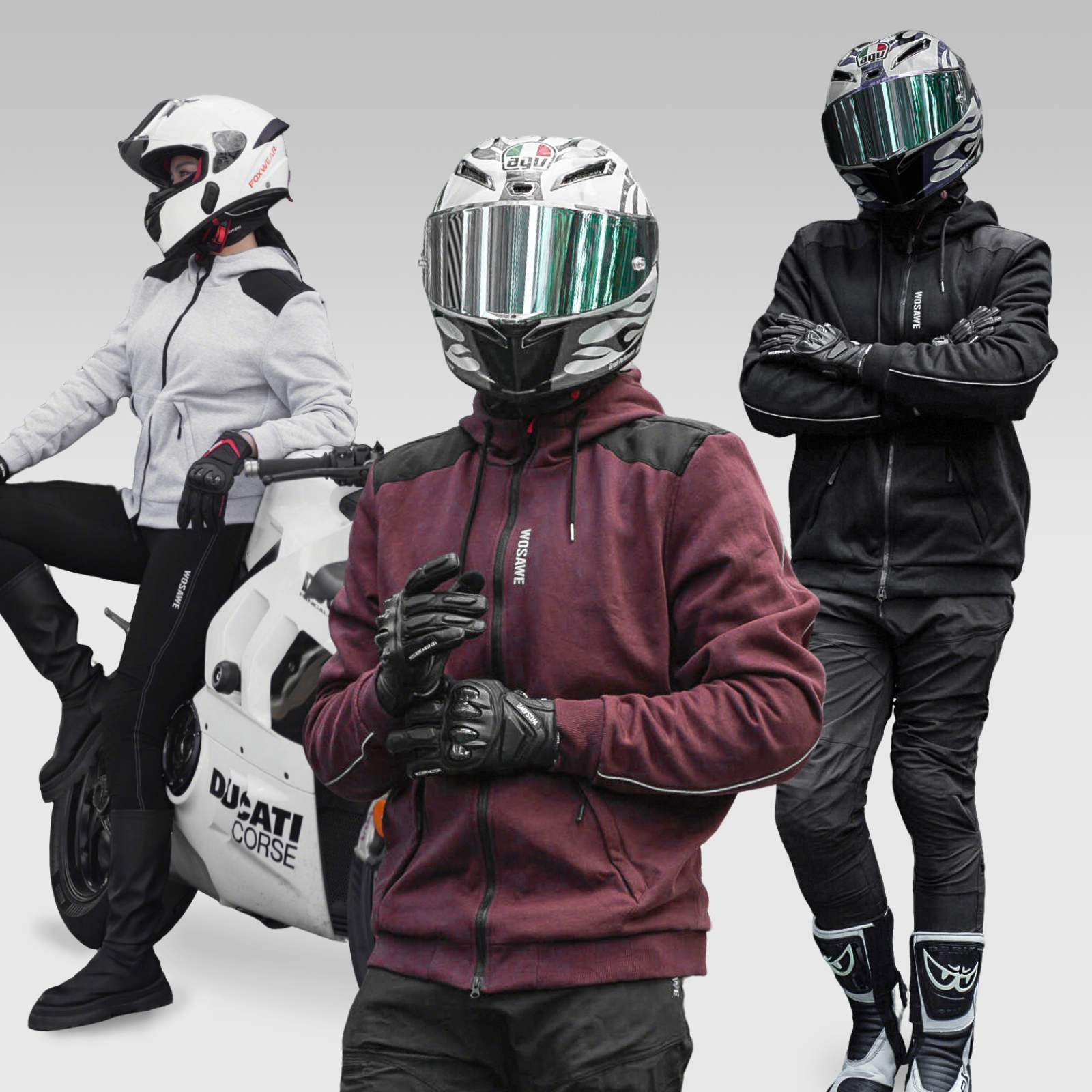 WOSAWE New Motorcycle Jacket W - Cycling Commute Clothes บทวิจารณ์และราคา