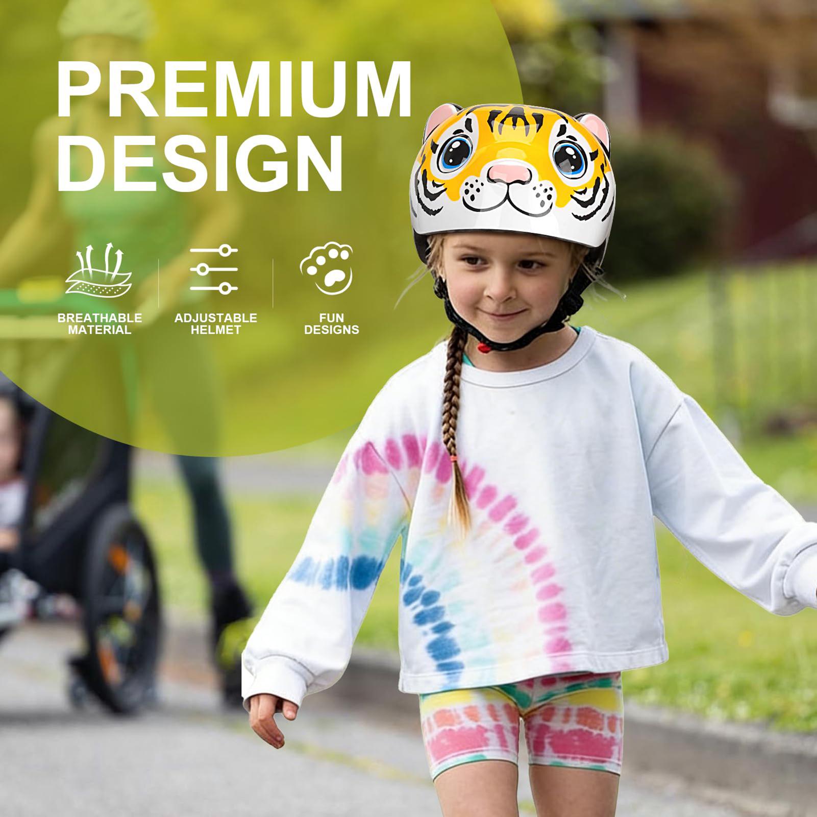 Kids Helmet Tiger Pattern Adju - Cycling Commute Gear บทวิจารณ์และราคา