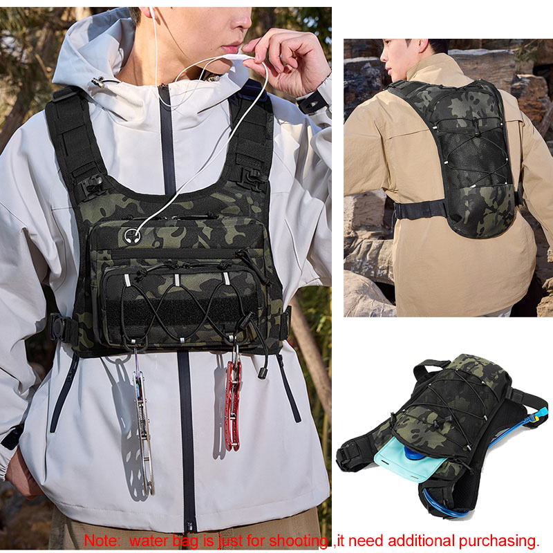 Tactical Bag Front Chest Rig V - Reflective Vest Cycling บทวิจารณ์และราคา