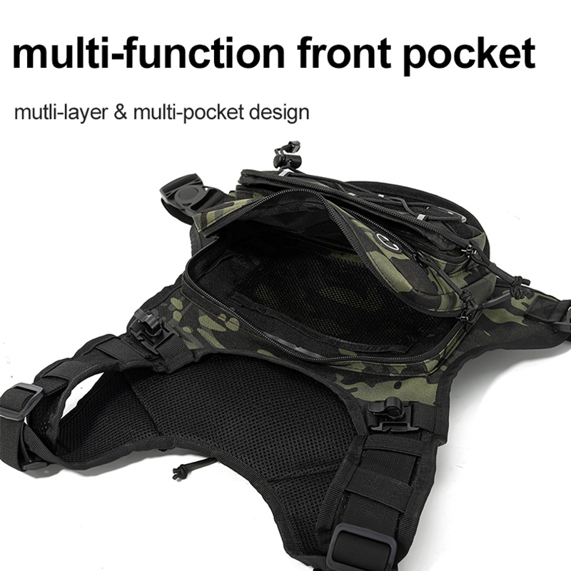 Tactical Bag Front Chest Rig V - Reflective Vest Cycling บทวิจารณ์และราคา