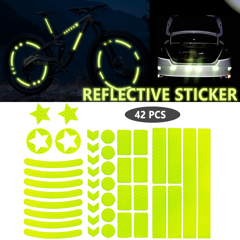 1 Set Car Tire Reflective Stic - Spoke Reflector Set บทวิจารณ์และราคา