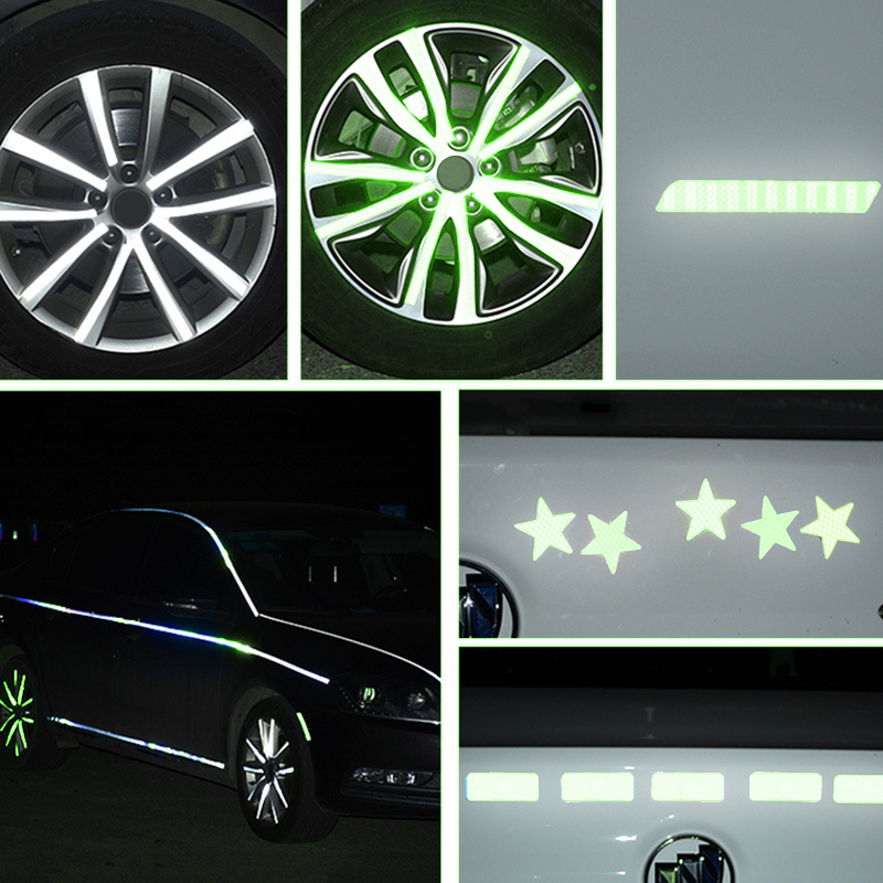 1 Set Car Tire Reflective Stic - Spoke Reflector Set บทวิจารณ์และราคา
