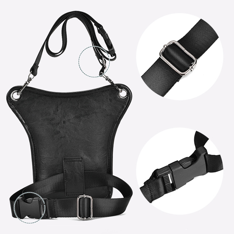 Vintage Pu Leather Waist Pack  - Cycling Commuter Bag บทวิจารณ์และราคา