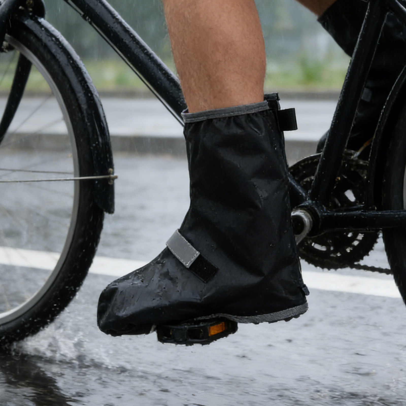 1Pair Waterproof Rain Shoe Cov - Cycling Commute Shoes บทวิจารณ์และราคา