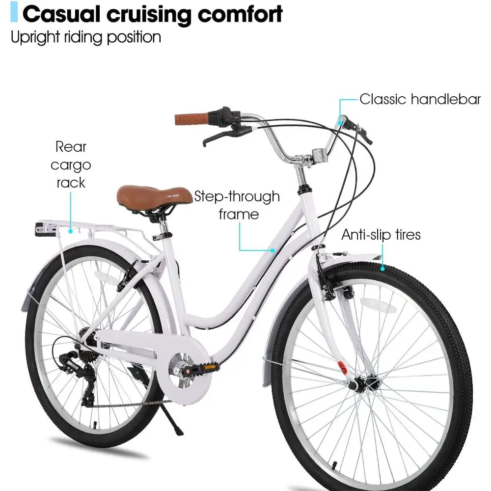 26 7-Speed Step-Through Cruise - Cycling Commute Speed บทวิจารณ์และราคา